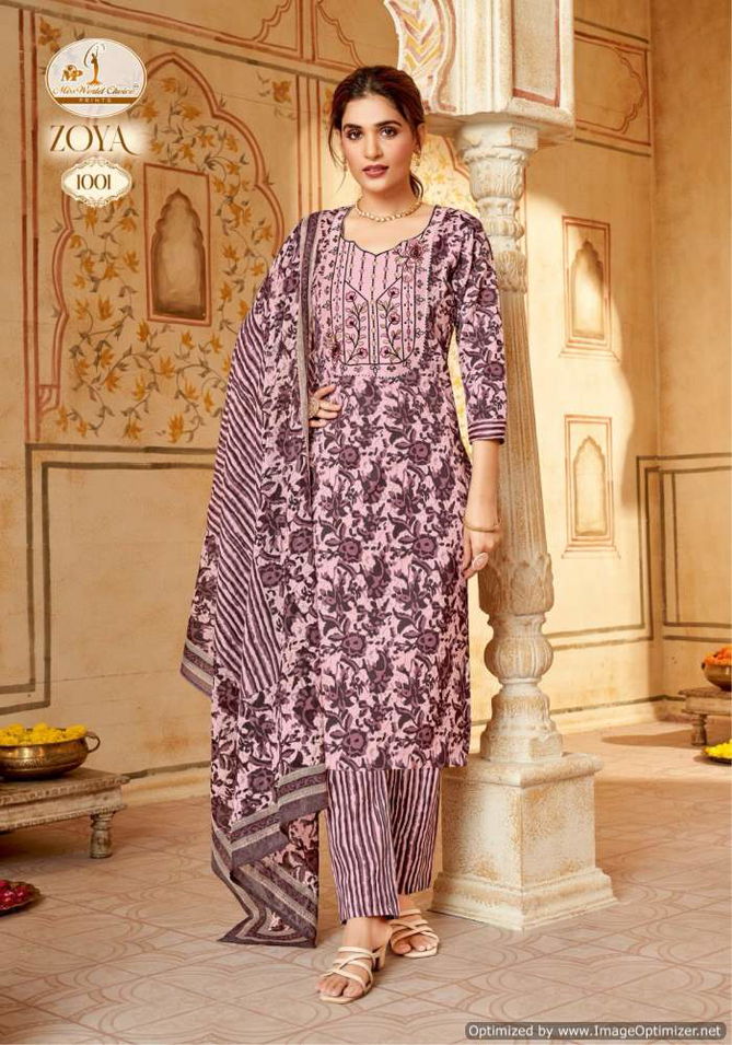 Zoya Vol 1 By Miss World Slub Printed Dress Material Wholesale Shop In Surat